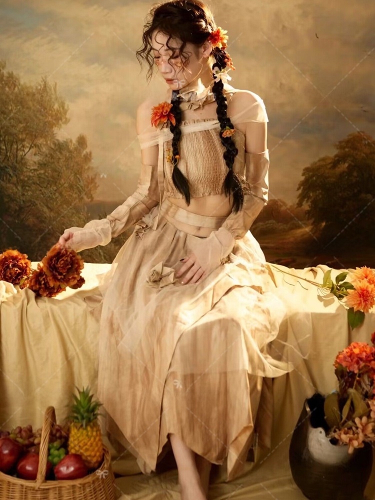 Ethnic Fashion Studio - Fashionable Art Photography Costume Set Vintage