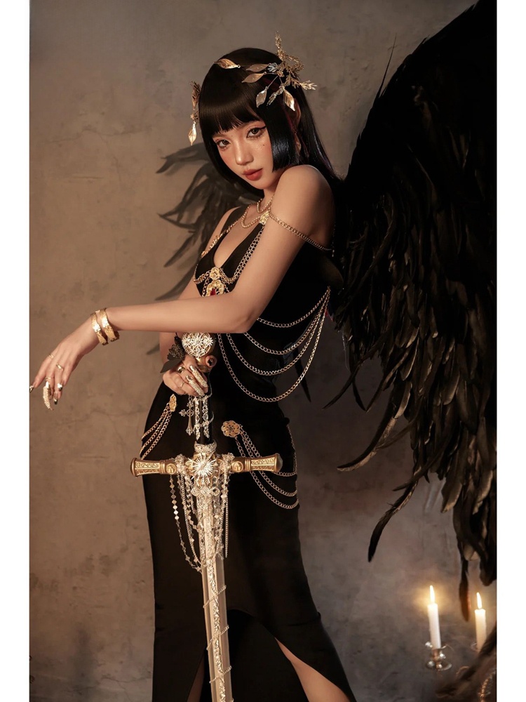 Ethnic Fashion Studio - Dark Elf Halloween Stage Performance Costume