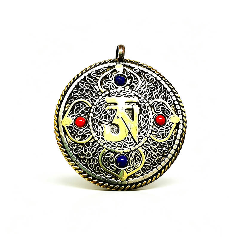 Ethnic Fashion Com - Tibet OM Amulet Pendants Tibetan Jewelry