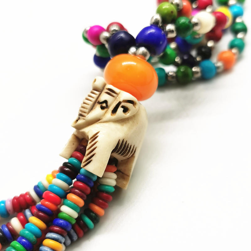 Tibetan Jewelry Rainbow Yak Bo - Ethnic Fashion Com 评论和价格