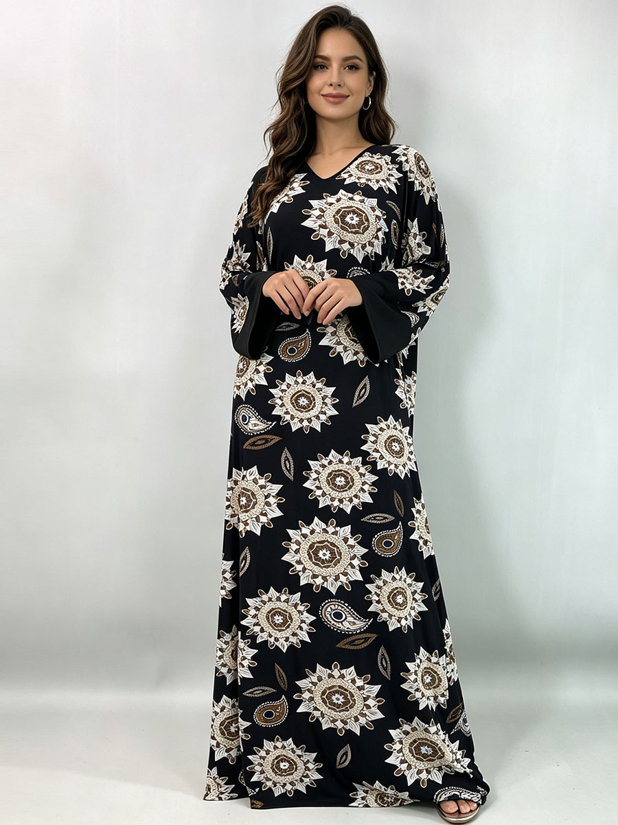 Plus Size Maxi Dress for Women - Ethnic Gown 评论和价格