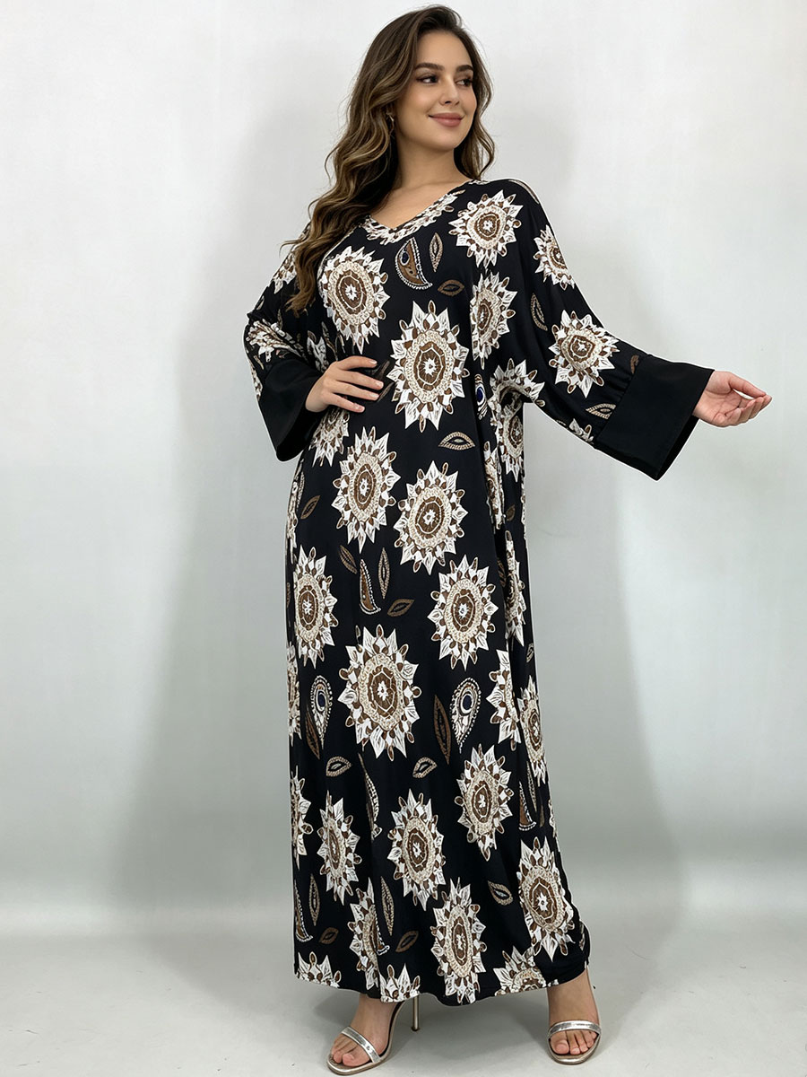Plus Size Maxi Dress for Women - Ethnic Gown 评论和价格