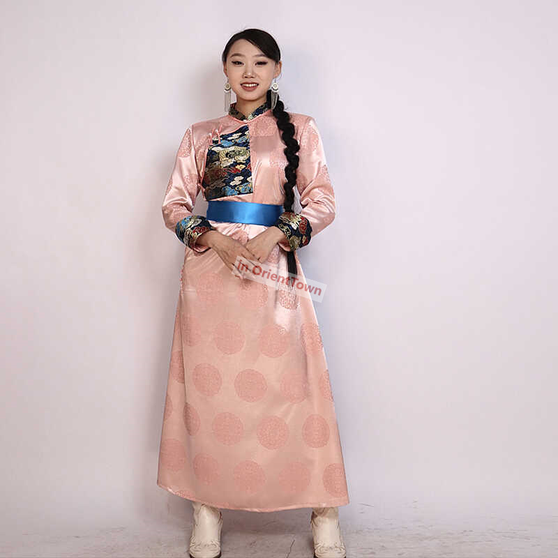 Black Pink Red Blue Mongolia G - Ethnic Gown 评论和价格
