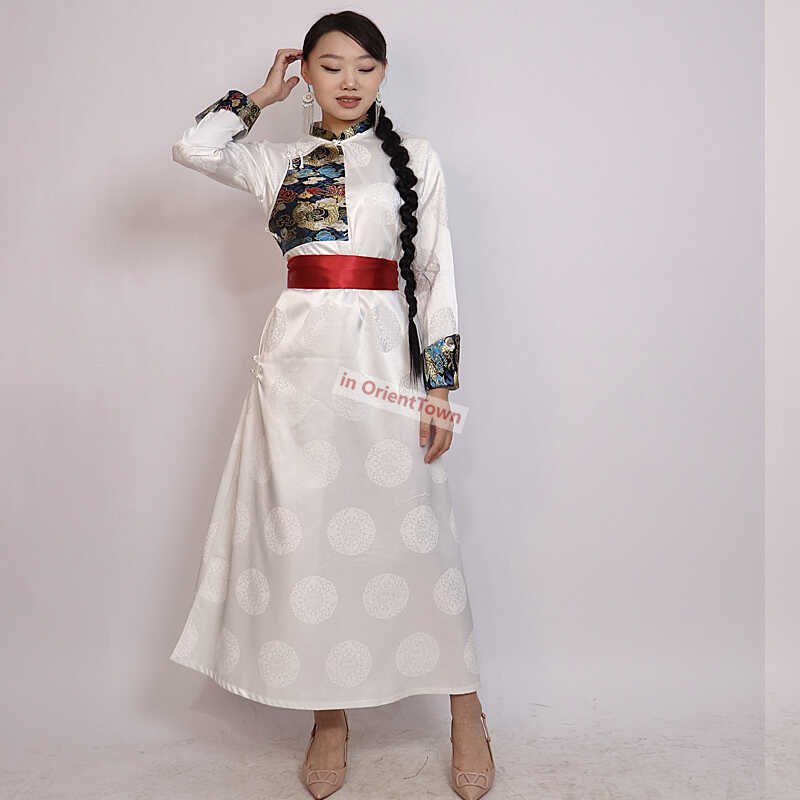 Black Pink Red Blue Mongolia G - Ethnic Gown 评论和价格