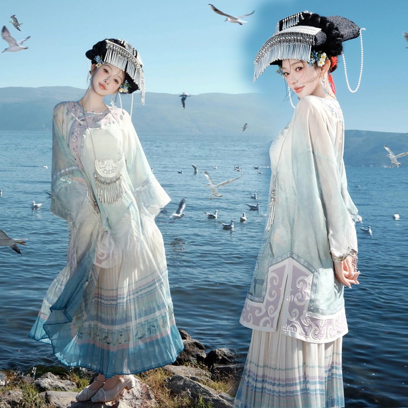 Blue Ethnic Minority Women's C - Ethnic Fashion Studio 评论和价格