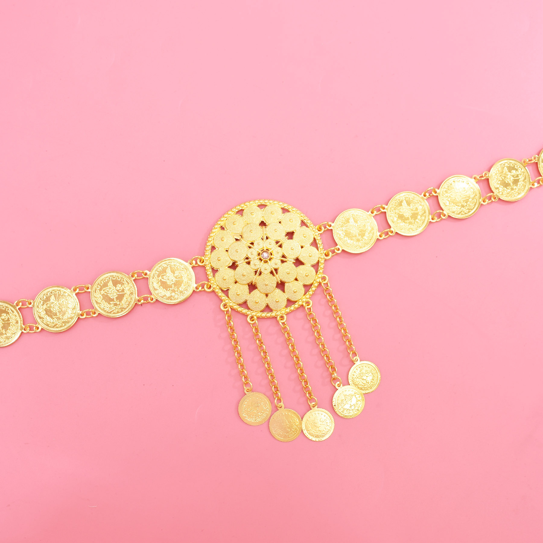 Ethnic-style Alloy Waist Chain - Ethnic Fashion Studio 评论和价格