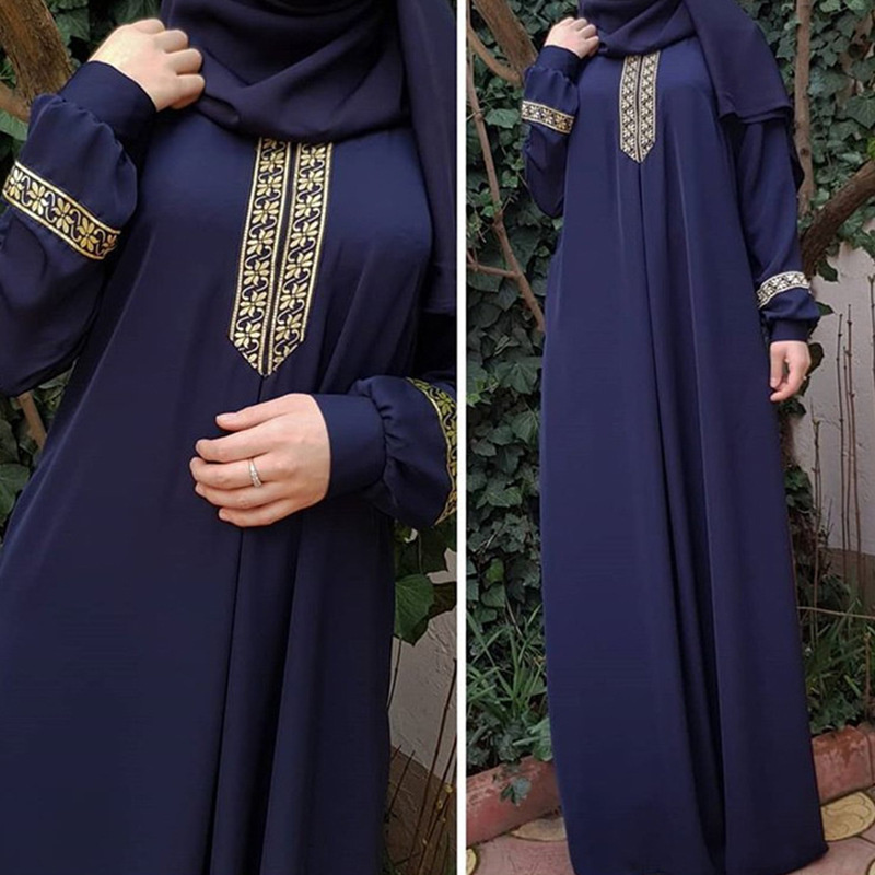 Muslim Ethnic Style Print Abay - Ethnic Gown 评论和价格