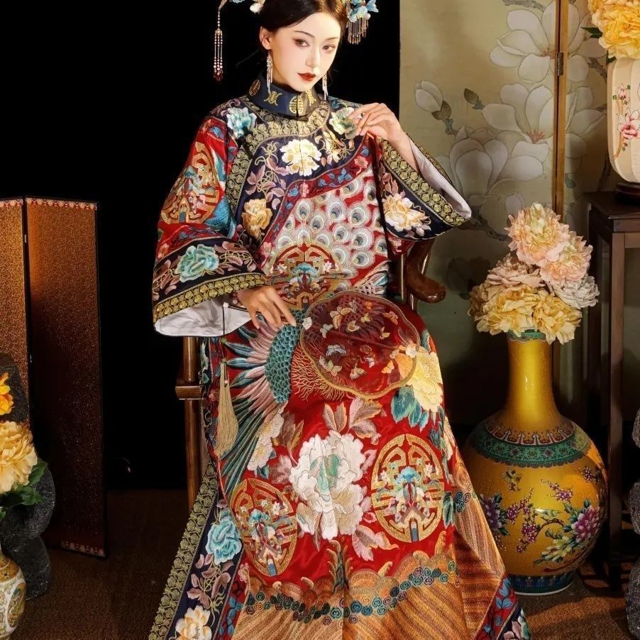 Female Qing Dynasty Phoenix Pr - Ethnic Gown 评论和价格