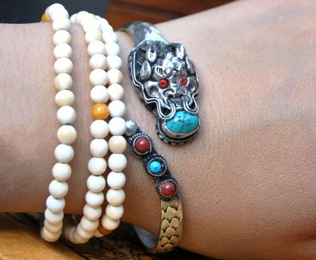 Tibetan Bangles Metal Copper D - Ethnic Fashion Com 评论和价格
