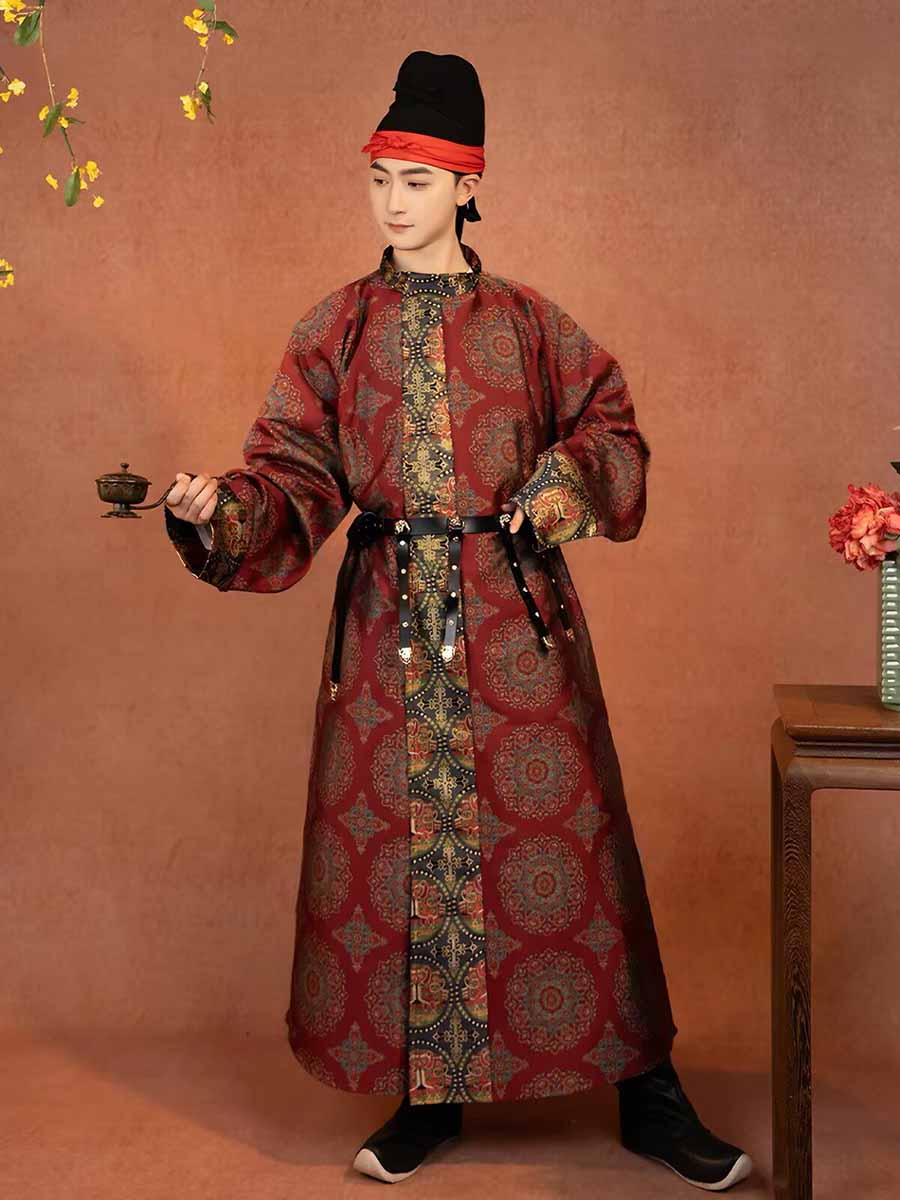 Men Vintage Tang Dynasty Hanfu - Ethnic Gown 评论和价格