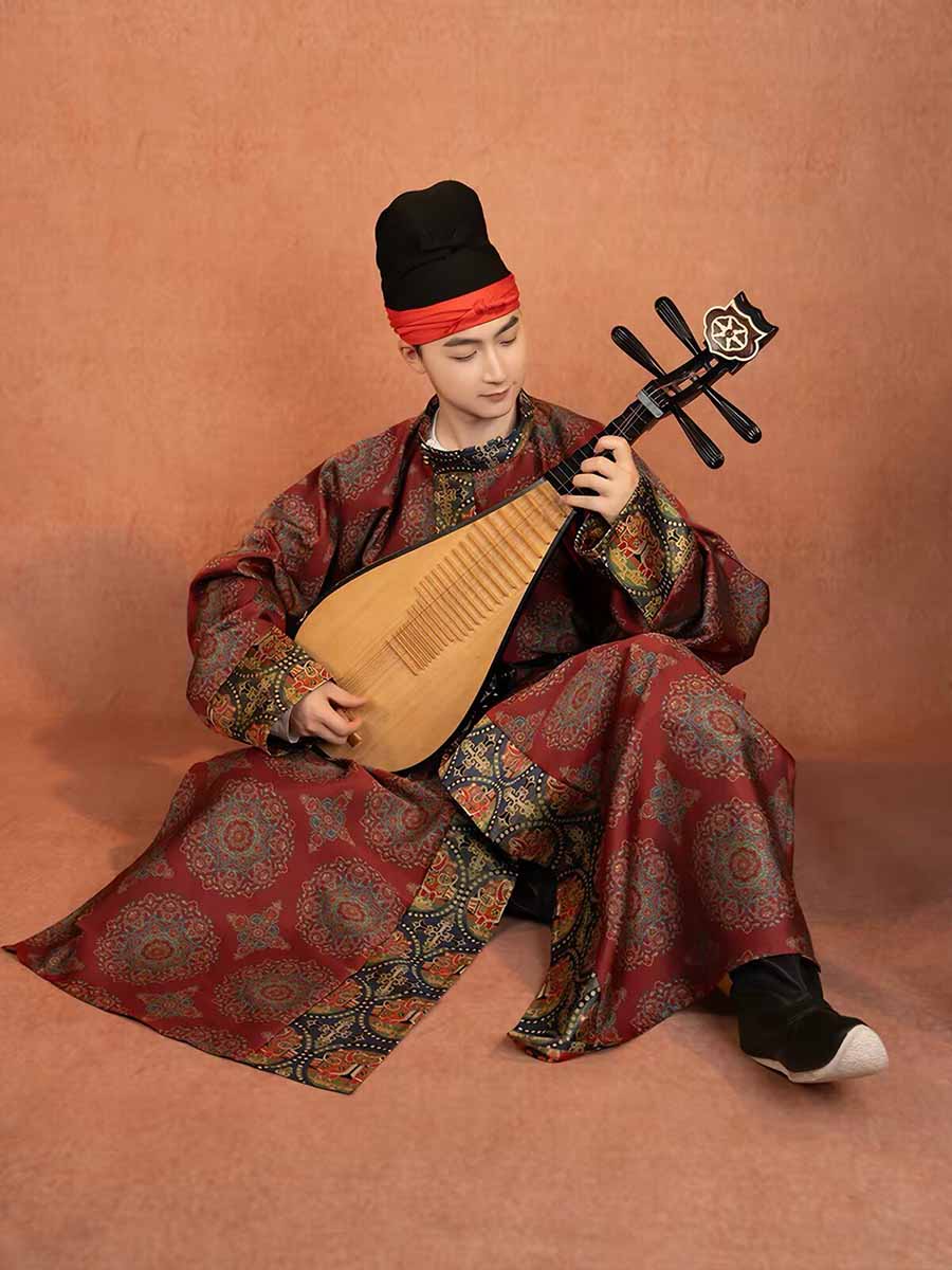 Men Vintage Tang Dynasty Hanfu - Ethnic Gown 评论和价格