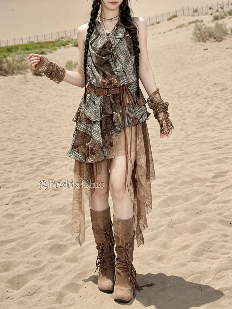 ReddaChic Retro Boho Irregular - Ethnic Fashion Style 评论和价格